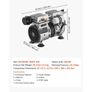 Pond Aerator, 5.2CFM 4/5HP Air Compressor, Lake Aerator for Ponds up to 3 Acres, Overheat Protection & Anti-Backflow Valve, 590W Powerful Motor Image 2