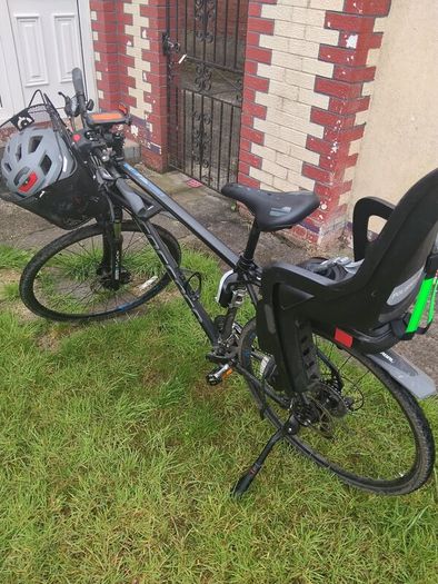 Men's Bike Carrera Crossfire 2 & kids seat & lock