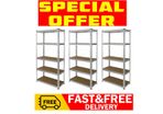 Heavy Duty 3 x Boltless Shelving Unit Racking 175kgs (875kgs)