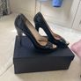 Prada black patent leather peep toes Image 4