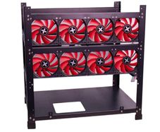 Cryptocurrency mining rig frame