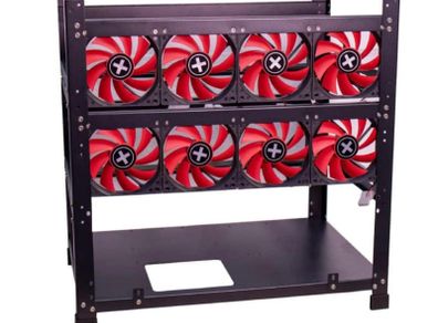 Cryptocurrency mining rig frame