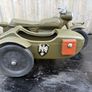 vintage Cherilea action man German motorcycle and sidecar plus battle worn Jeep Image 3