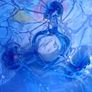 Murano Style Blue Stratus Hand Blown Bowl Image 8
