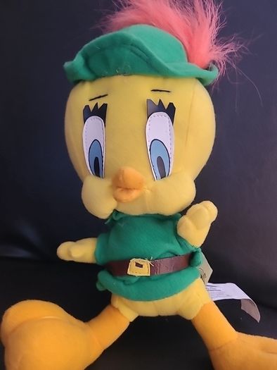 Vintage Looney Tunes Tweety Bird Robin Hood Plush Toy