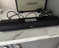 JVC sound bar with remote and optical cable
