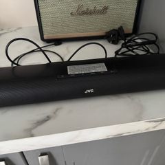 JVC sound bar with remote and optical cable