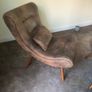 Armchair & Matching Footstool Image 4