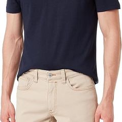 S.Oliver Men's Shorts, Denim Bermuda Shorts, Brown, Size L / EU 33
