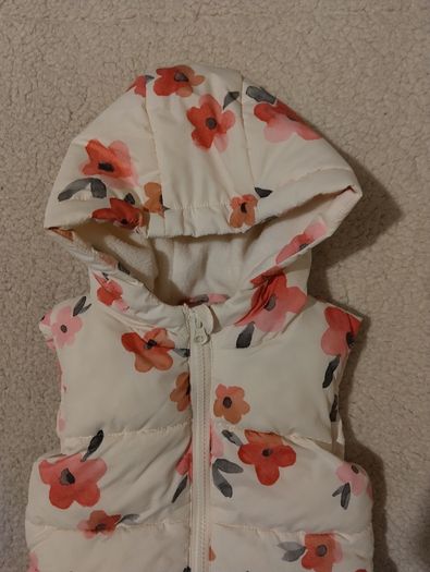 Fleece Lined Hooded Gilet Jacket