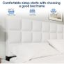 King Bed Frame, Easy Assembly, Sturdy Wooden Slat Support Image 5