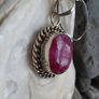 Gemstone necklace,Stainless steel chain,jewellery,July birthstone,gift Image 2