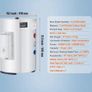 Electric Water Heater, 10 Gallon Tank Instant Hot Water Heater, 1.6Kw Tankless Water Heater w/ LED Display,Knob Control, IPX4 Waterproof Side Connection On Demand Heaters for Shower, Bath Image 5