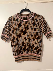 knitted short sleeve top