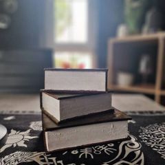 Hand crafted wooden book ends