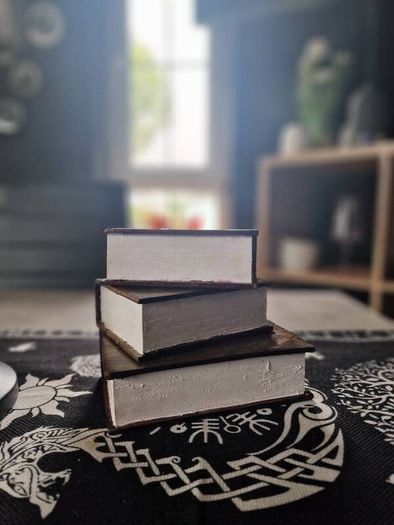 Hand crafted wooden book ends