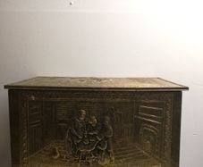 Brass fire file storage box