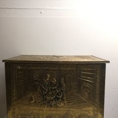 Brass fire file storage box