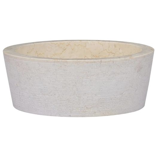 Sink Cream dia 40x15 cm Marble