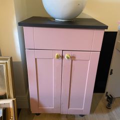 Bathroom sink and cabinet