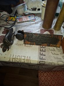 Old Cast Iron Door Knocker, Handle and Letterbox Postage Available Sold together