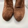 RALPH LAUREN Womens Boots UK 6 EU39 Myla High Heel Ankle Brown Suede Leather Zip Image 5