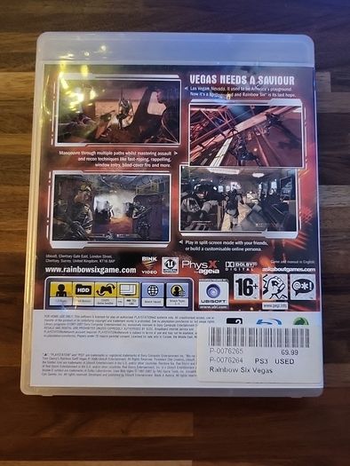 PS3 Tom Clancy's Rainbow Six Vegas PlayStation Game