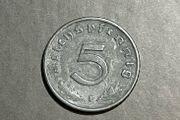 Germany 1940 F, 5 Reichspfennig WWII Coin