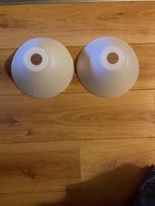 2 Plastic lampshades