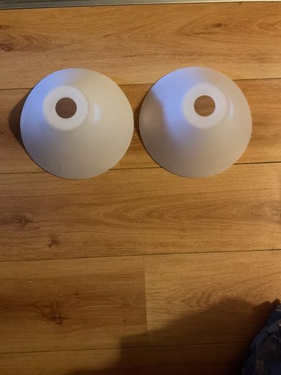 2 Plastic lampshades
