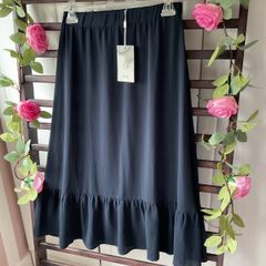 skirt Bnwt ichi midi navy skirt size small
