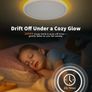 LED Ceiling Light Dimmable with Remote 24W Ceiling Lamp Flat with 2000K Backlight, Warm Night Light and Timer, Modern Round 12" Ultra Thin Light Fittings for Living Room Bedroom Kitchen Image 2