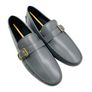 Tod's Men Grey Leather Loafers Image 10