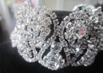 Silver Crystal Bride's Designer Bracelet