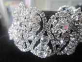 Silver Crystal Bride's Designer Bracelet