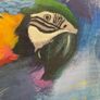 Hand-Painted Macaw Parrot - Acrylic on Canvas 45x60cm Image 3
