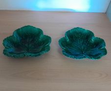 pair of Wedgewood Majolica plates