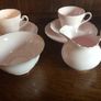 15 Piece 1930s Tuscan bone china  baby pink tea set Image 7