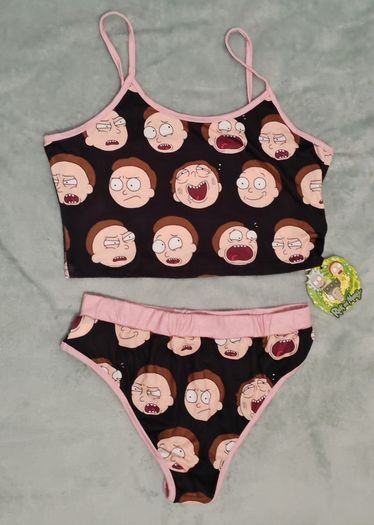 Rick and Morty 2 piece Lingerie Set