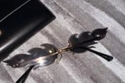 Men's Black and Gold Sunglasses