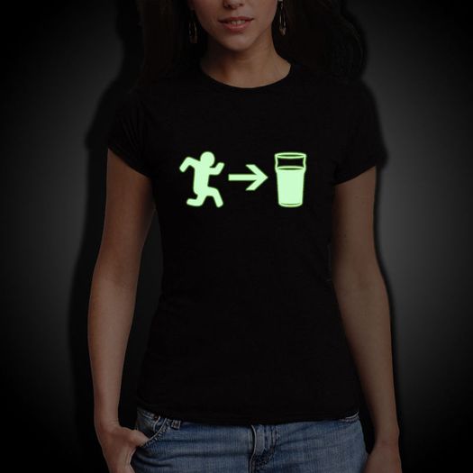 Exit To Beer Glow In The Dark T-shirts
