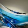 Vintage Art Glass Basket Bowl - Hand Blown Image 3