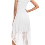 Off Shoulder High Low Hem Lace Cocktail Dress XL Image 2