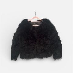 Black Feather Jacket