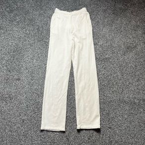 Djerf Avenue French Terry Trousers Sz 8UK 4US XS Wide Leg Elastic Waist Lounge