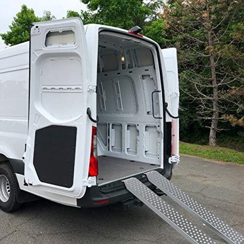 Loading Ramps, 2 Steel Ramps Heavy Duty for Van, Lawnmower, ATV, Quad Motorcycle, 400 kg Max Loading, 135 x 23 cm