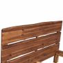 Bed Frame Solid Acacia Wood 140x200 cm Image 4