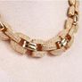 Christian Dior Pave Chain Link Collar Necklace Statement Chunky Image 3