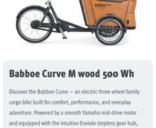 eCargo bike BRAND NEW Babboe Curve Mounrain