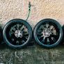 R20 5x120 BMW Style 669M staggered alloy wheels with good tyres Image 4